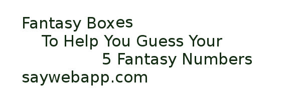 Fantasy Boxes App